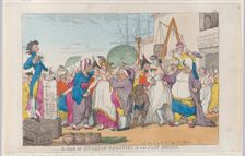 A Sale of English-Beauties in the East Indies, [May 10, 1811], reprint., [May 10, 1811], reprint. Creator: Thomas Rowlandson