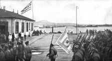 A Salonique; Arrivee du contingent russe a Salonique le 30 juillet 1916 1916. Creator: Unknown