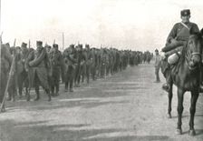 A Salonique; Tandis que la plus grande partie de l'armee serbe, equisee par sa..., 1916 (1924) Creator: Unknown