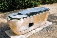 A sarcophagus in Merida, Spain, 2007. Creator: Samuel Magal