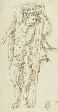 A Satyr, 1527. Creator: Giulio Romano