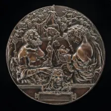 A Satyr and a Bacchante (Allegory of Reproduction), fourth quarter 19th century. Creator: Unknown