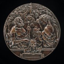 A Satyr and a Bacchante (Allegory of Reproduction), fourth quarter 19th century. Creator: Unknown