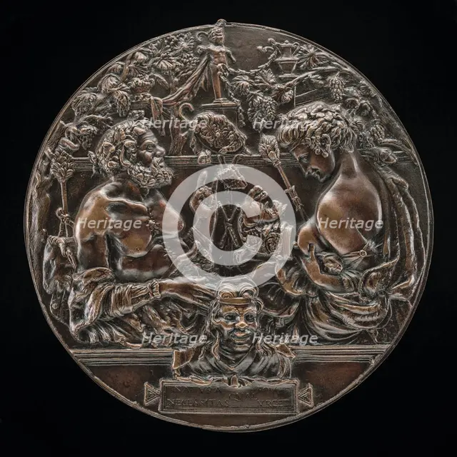 A Satyr and a Bacchante (Allegory of Reproduction), fourth quarter 19th century. Creator: Unknown.