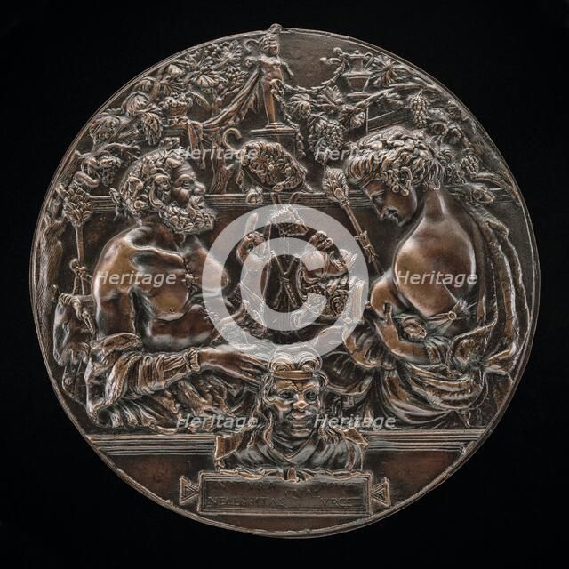 A Satyr and a Bacchante (Allegory of Reproduction), fourth quarter 19th century. Creator: Unknown.