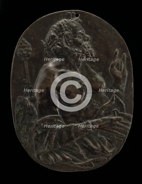 A Satyr, late 15th or early 16th century. Creator: Master of the Martelli Mirror.