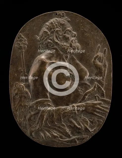 A Satyr, late 15th or early 16th century. Creator: Master of the Martelli Mirror.