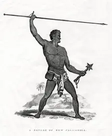 A Savage of New Caledonia southwest Pacific, 19th century
