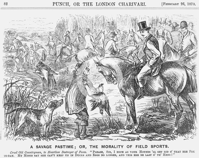 'A Savage Pastime; or, the Morality of Field Sports', 1870. Creator: Georgina Bowers.