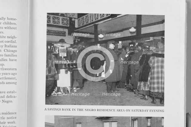 A savings bank in Negro residence area, 1922. Creator: Unknown.