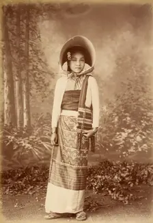 A Sawbwa Daughter, about 1885. Creator: Felice Beato