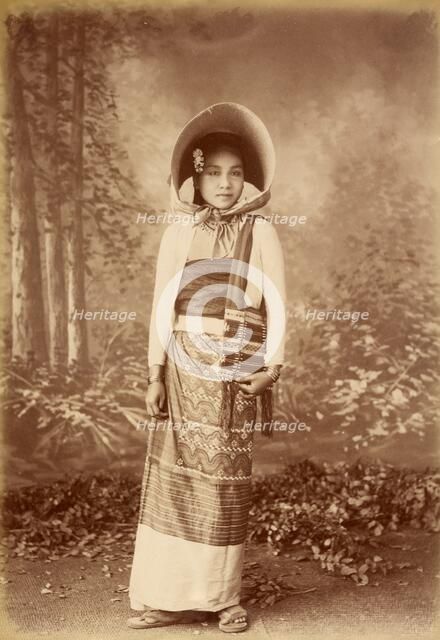 A Sawbwa Daughter, about 1885. Creator: Felice Beato.