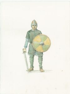 A Saxon fyrdman, c1066 (2015). Creator: Judith Dobie