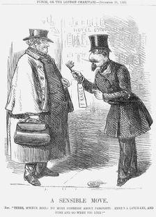 A Sensible Move 1860. Creator: Unknown