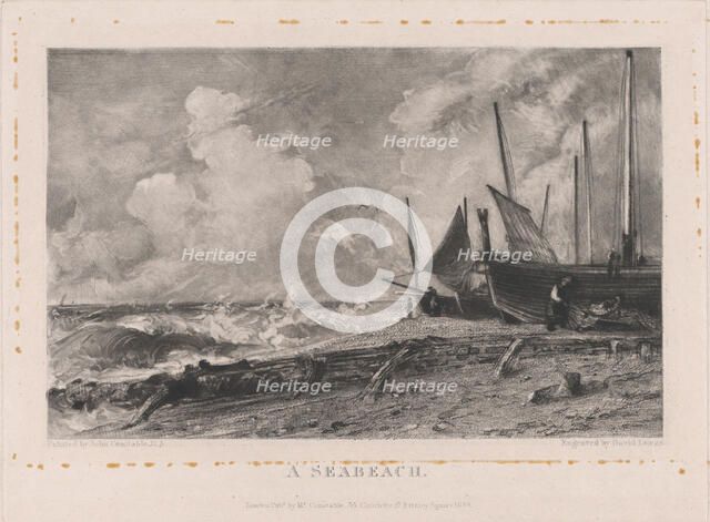 A Sea Beach, 1830. Creator: David Lucas.