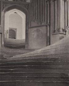 A Sea Of Steps -- Wells Cathedral (image 1 of 3), 1903. Creator: Frederick Henry Evans