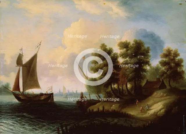 'A Sea Landscape', 17th century. Artist: Dutch Master