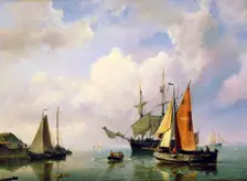 A Sea Landscape mid 19th century. Artist: Marinus Adrianus Koekkoek