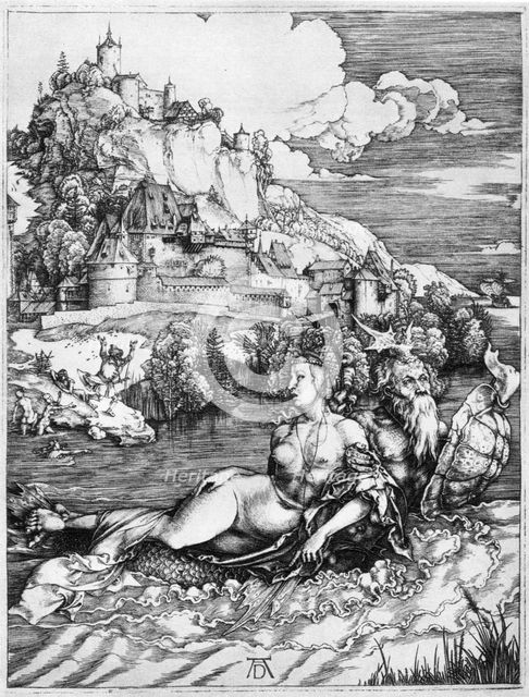 'A sea monster bearing away a princess', 1500, (1936). Artist: Albrecht Dürer