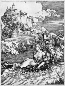A sea monster bearing away a princess 1500, (1936). Artist: Albrecht Dürer
