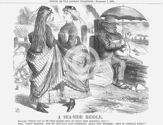 'A Sea-Side Riddle', 1866. Creator: John Tenniel.
