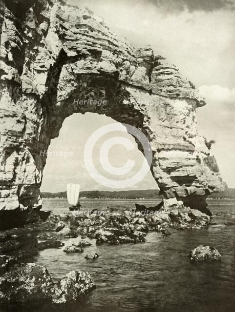 'A Sea-Worn Arch at Matsushima', 1910. Creator: Herbert Ponting.
