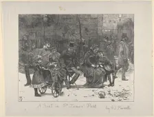 A Seat in St. James's Park, 1870. Creator: Joseph Swain