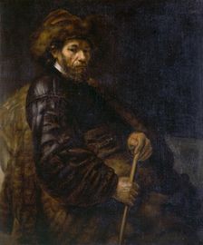A Seated Man with a Stick c1800-c1850