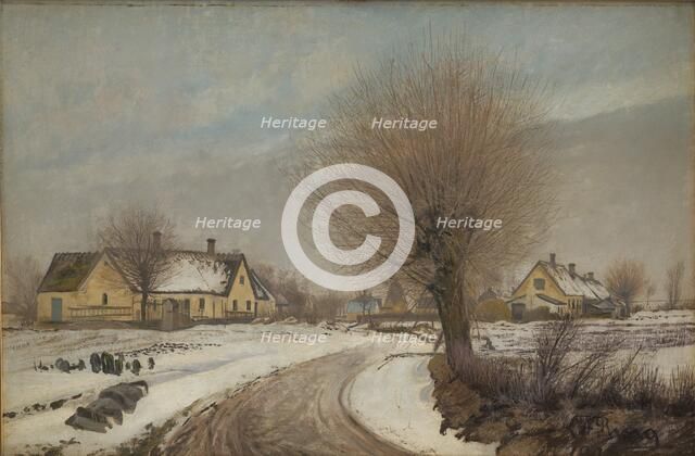 A Sealand Village. Winter, 1906. Creator: Laurits Andersen Ring.