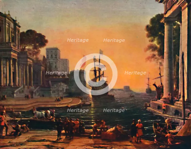 'A Seaport (Vue d'un Port de Mer: Effet de Brume)', 17th century, (1911). Artist: Claude Lorrain.