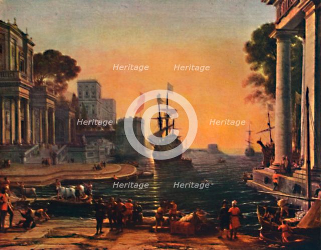 'A Seaport (Vue d'un Port de Mer: Effet de Brume)', 17th century, (1911). Artist: Claude Lorrain.