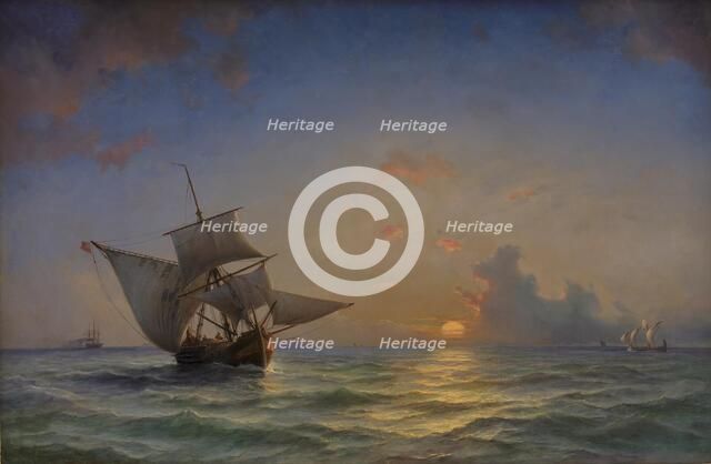 A Seascape, 1854. Creator: Anton Melbye.