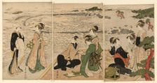 A seaside outing, c. 1801/04. Creator: Utagawa Toyokuni I