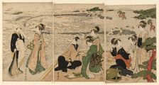 A seaside outing, c. 1801/04. Creator: Utagawa Toyokuni I