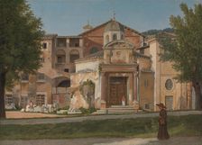 A Section of the Via Sacra, Rome (The Church of Saints Cosmas and Damian), ca. 1814-15. Creator: CW Eckersberg