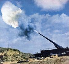 A second after the command to fire, French Channel coast, World War II, 1940