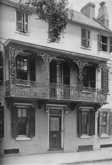 A second storey veranda: wrought iron, Rococo design, 1926