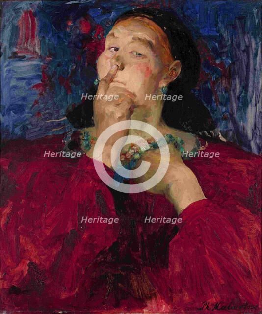 A Secret. Artist: Malyavin, Filipp Andreyevich (1869-1940)
