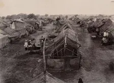 A segregation camp during bubonic plague outbreak, Karachi, India, 1897. Creator: Unknown