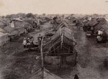 A segregation camp during bubonic plague outbreak, Karachi, India, 1897. Creator: Unknown