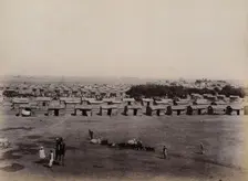 A segregation camp, Karachi: aerial view, 1897. Creator: Unknown
