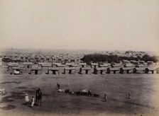 A segregation camp, Karachi: aerial view, 1897. Creator: Unknown