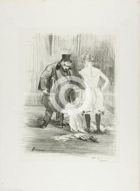 A Seizure, c. 1891. Creator: Jean Louis Forain.