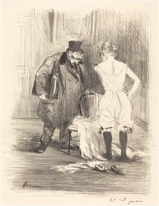 A Seizure, c. 1891. Creator: Jean Louis Forain