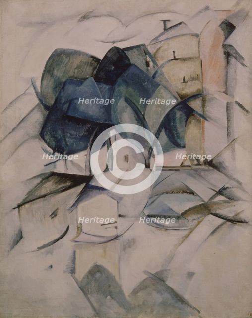 A Seine embankment, 1914-1915. Artist: Exter, Alexandra Alexandrovna (1882-1949)