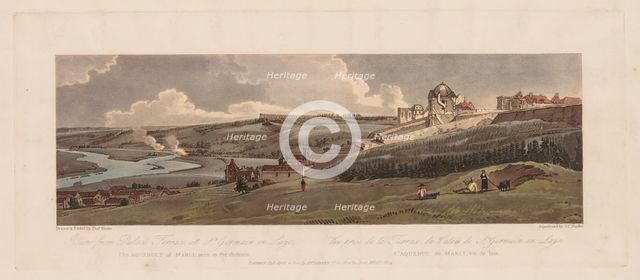 A Selection of Twenty of the Most Picturesque Views in Paris: View from Palace Terrace…, 1803. Creator: Thomas Girtin (British, 1775-1802); Joseph Constantine Stadler (German).
