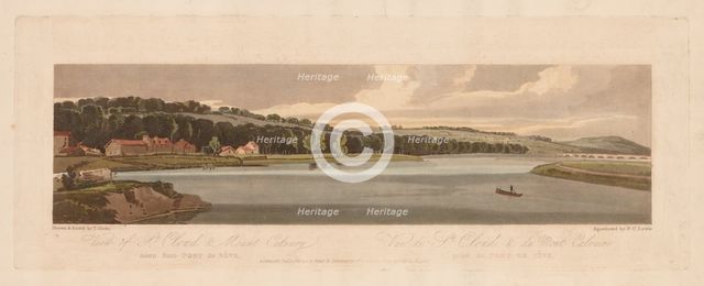 A Selection of Twenty of the Most Picturesque Views in Paris: View of St. Cloud & Mount Calvary...18 Creator: Thomas Girtin (British, 1775-1802); Frederick Christian Lewis (British, 1779-1856).