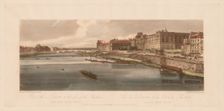 A Selection of Twenty of the Most Picturesque Views in Paris: View of the Louvre & Bridge…, 1802. Creator: Thomas Girtin (British, 1775-1802); J.B. Harraden (British)