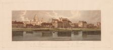 A Selection of Twenty of the Most Picturesque Views in Paris: View of the Pantheon..., 1803. Creator: Thomas Girtin (British, 1775-1802); Frederick Christian Lewis (British, 1779-1856)