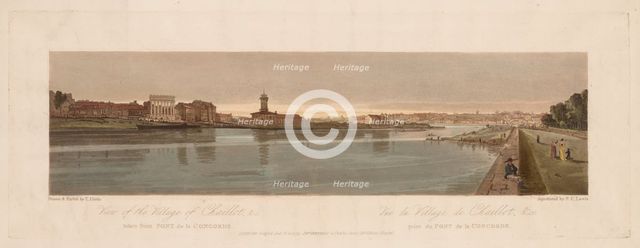 A Selection of Twenty of the Most Picturesque Views in Paris: View of the Village of Chaillot…, 1803 Creator: Thomas Girtin (British, 1775-1802); Frederick Christian Lewis (British, 1779-1856).